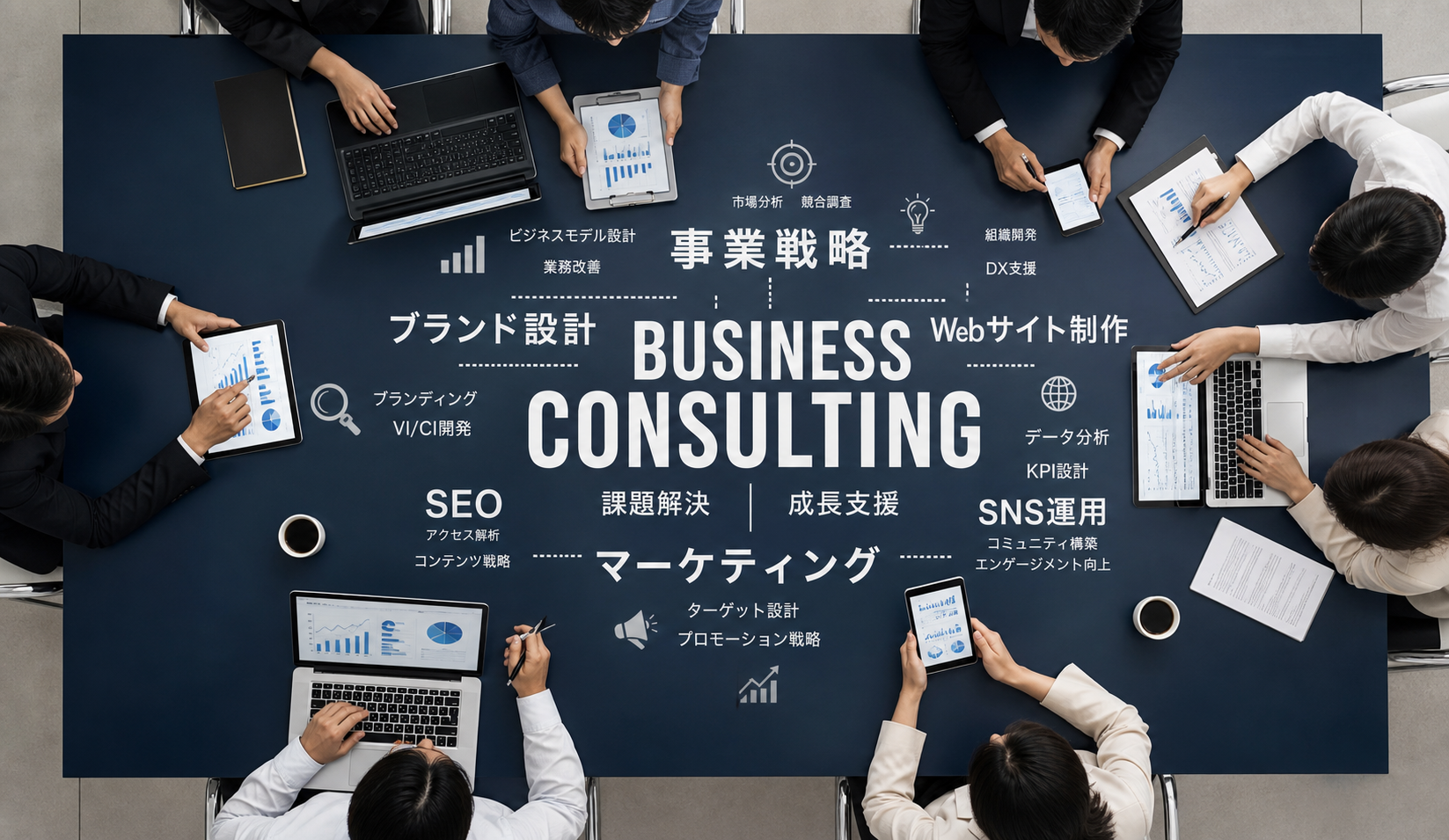 ビジネスコンサル・Web制作のイメージ